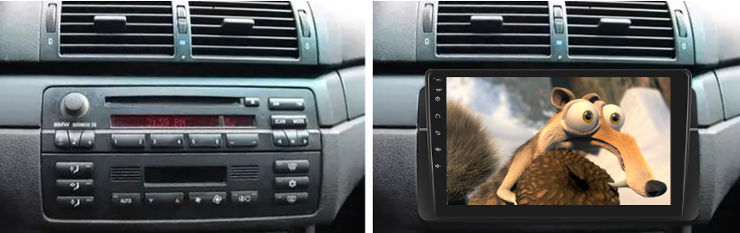 Android autorádio BMW E46 9" | CarPlay, Android Auto, GPS | 2/32GB